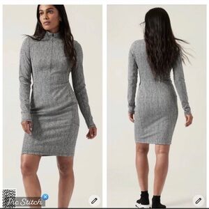 XS Athleta Delaney Dress Braiden Black and White